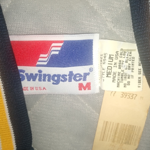 Notre Dame Fighting Irish Rare VTG Swingster 80's Navy Button Up Jacket (M) NEW - Picture 5 of 5